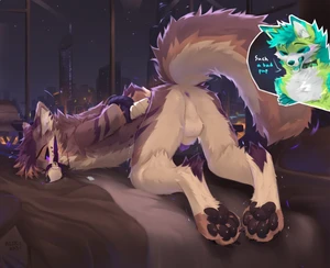2024 2_males alikars animal_genitalia animal_penis anthro anus arms_tied backsack balls black_pawpads blue_body blue_ears blue_fur blue_nose blue_tongue bound brown_body brown_ears brown_fur brown_hair brown_tail canid canine_genitalia canine_penis collar dipstick_ears duo fox fur genitals green_body green_ears green_fur hair hi_res leash licking licking_lips licking_own_lips lipsticking looking_back male mammal masculine multicolored_body multicolored_ears multicolored_fur multicolored_hair multicolored_tail multiple_males offscreen_character pawpads paws penis penis_tip precum_bubble purple_anus purple_ears purple_eyes purple_hair purple_penis rear_view sheath solo_focus tail tongue two_tone_hair white_body white_fur white_sheath white_tail