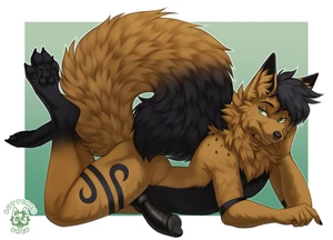 1_male 2024 animal_genitalia animal_penis anthro black_body black_ears black_fur black_hair black_pawpads black_penis black_tail butteredshep canid canine_genitalia canine_penis dipstick_ears dipstick_tail erection fox fur genitals green_eyes hair hi_res knot knotted_penis looking_at_viewer male mammal markings masculine monotone_hair multicolored_body multicolored_ears multicolored_fur multicolored_tail orange_body orange_ears orange_fur orange_tail pawpads paws penis socks_(marking) solo tahssi tail tail_markings two_tone_body two_tone_ears two_tone_fur two_tone_tail