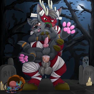 2025 2_males absurd_res ahegao anal anal_penetration animal_genitalia animal_penis anthro anthro/anthro anthro_penetrated anthro_penetrating anthro_penetrating_anthro antlers balls bite black_balls black_body black_ears black_fur black_hair black_sheath black_tail blush canid canine_genitalia canine_penis canis cum cum_drip cum_in_ass cum_inside cum_on_balls cum_on_penis cum_on_sheath deer dripping duo erection fox fur gaokun genital_fluids genitals green_body green_fur hair hi_res hooves horn knot knotted_penis looking_pleasured male male/male male_penetrated male_penetrating male_penetrating_male mammal masculine multiple_males pawpads paws penetration penile penile_penetration penis penis_in_ass pink_pawpads precum precum_on_penis red_body red_ears red_fur sex sheath tail tongue tongue_out wolf