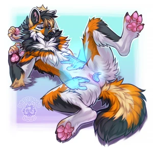 1_andromorph 2023 andromorph anthro anus black_body black_fur black_hair black_nose black_tail blue_sclera butteredshep canid cunnilingus dipstick_ears dipstick_tail fingerless_(marking) fingerless_gloves_(marking) fur genitals gloves_(marking) hair mammal markings masculine multicolored_body multicolored_ears multicolored_fur multicolored_hair multicolored_tail oral orange_body orange_fur orange_tail pawpads paws pink_pawpads pussy sex socks_(marking) solo tail tail_markings tan_tail two_tone_ears two_tone_hair vaginal white_body white_ears white_fur yellow_ears yellow_hair